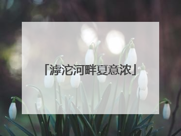 滹沱河畔夏意浓