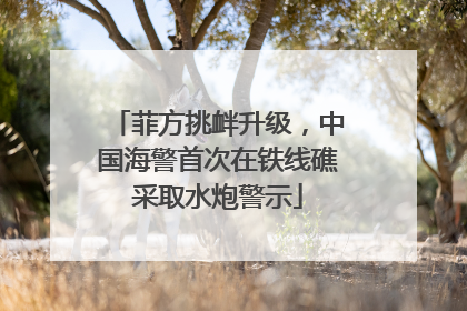 菲方挑衅升级，中国海警首次在铁线礁采取水炮警示