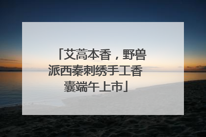 艾蒿本香，野兽派西秦刺绣手工香囊端午上市