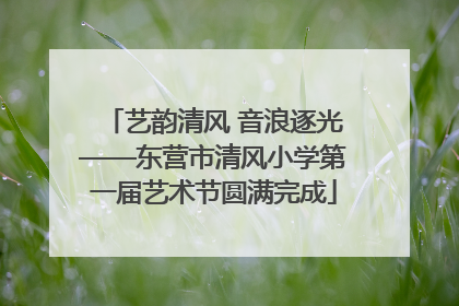 艺韵清风 音浪逐光——东营市清风小学第一届艺术节圆满完成