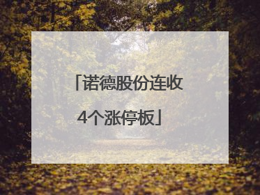 诺德股份连收4个涨停板