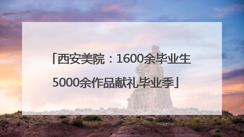 西安美院：1600余毕业生5000余作品献礼毕业季