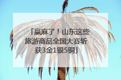 赢麻了！山东这些旅游商品全国大赛斩获3金1银5铜