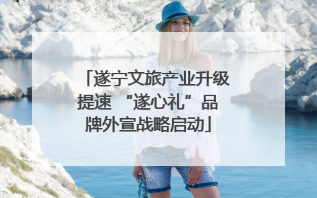 遂宁文旅产业升级提速 “遂心礼”品牌外宣战略启动