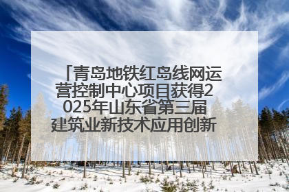 青岛地铁红岛线网运营控制中心项目获得2025年山东省第三届建筑业新技术应用创新竞赛一等奖