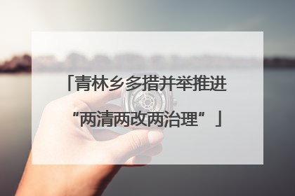 青林乡多措并举推进“两清两改两治理”