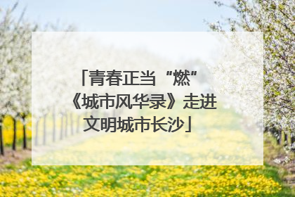 青春正当“燃” 《城市风华录》走进文明城市长沙