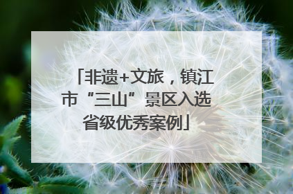非遗+文旅，镇江市“三山”景区入选省级优秀案例