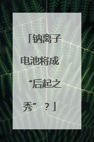 钠离子电池将成“后起之秀”？