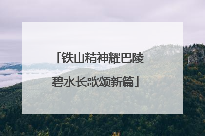 铁山精神耀巴陵 碧水长歌颂新篇