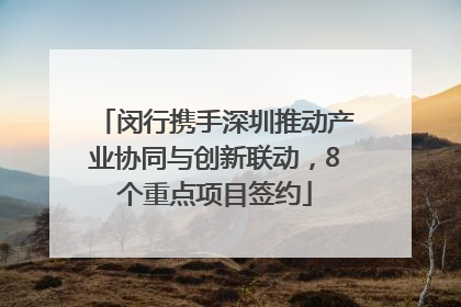 闵行携手深圳推动产业协同与创新联动，8个重点项目签约