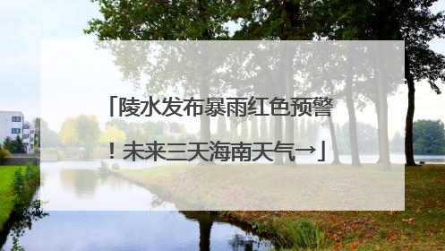 陵水发布暴雨红色预警！未来三天海南天气→