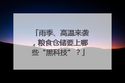 雨季、高温来袭，粮食仓储要上哪些“黑科技”？