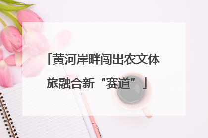 黄河岸畔闯出农文体旅融合新“赛道”