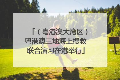 （粤港澳大湾区）粤港澳三地海上搜救联合演习在港举行