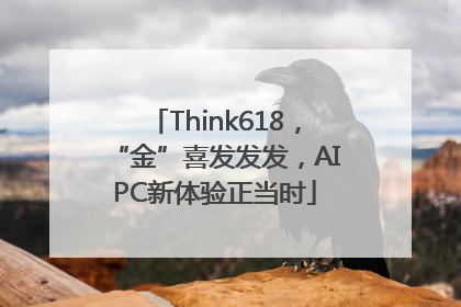 Think618，“金”喜发发发，AIPC新体验正当时
